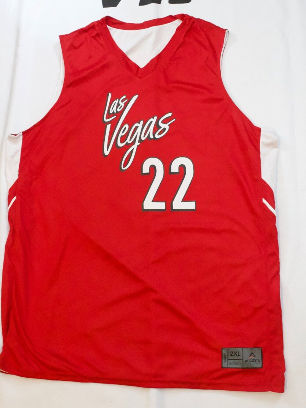 NEW Men's Las Vegas Aces Aja Wilson Red Jersey Size 2XL